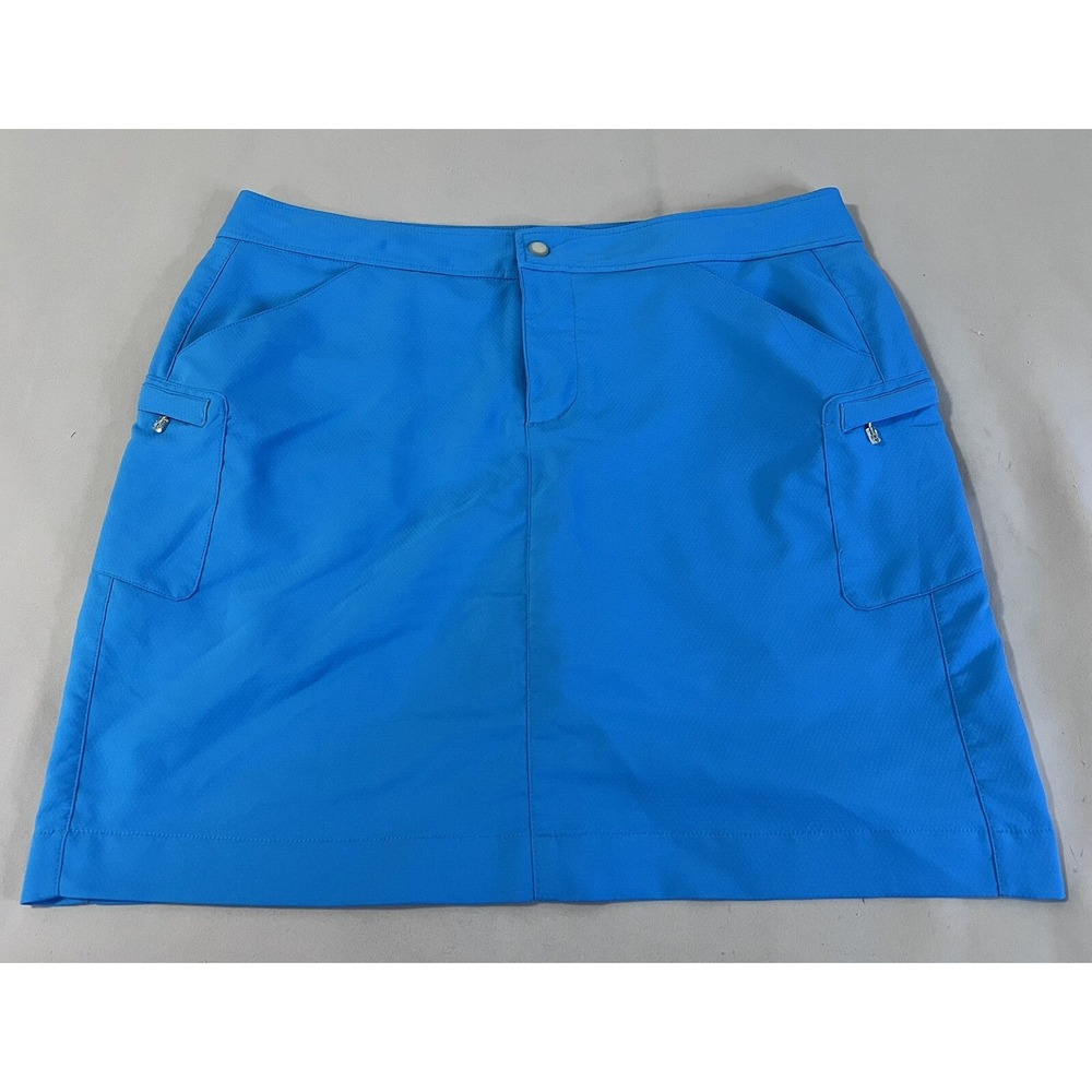 Antigua Desert Dry Lined Golf Skort pockets Blue Women's‎ Size 16